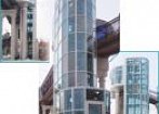 Алюминиевая система «Татпроф»
Заполнение: стекло - триплекс с голубой пленкой
Общая площадь фасада 400 м2 mobile
