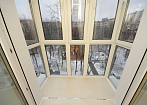 Французское остекление балкона в пол в новостройке г. Саратов mobile
